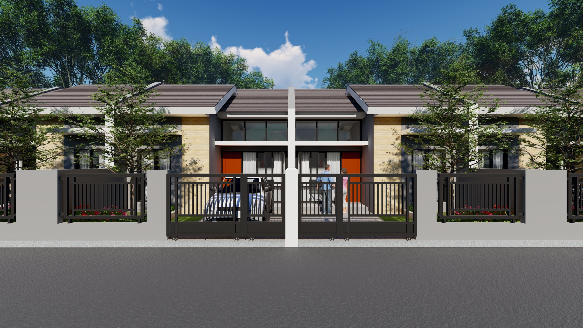 Render rumah proyek Padma