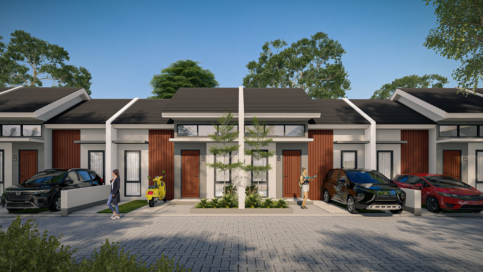 Kawasan hunian karya PT Padma Warna Artha